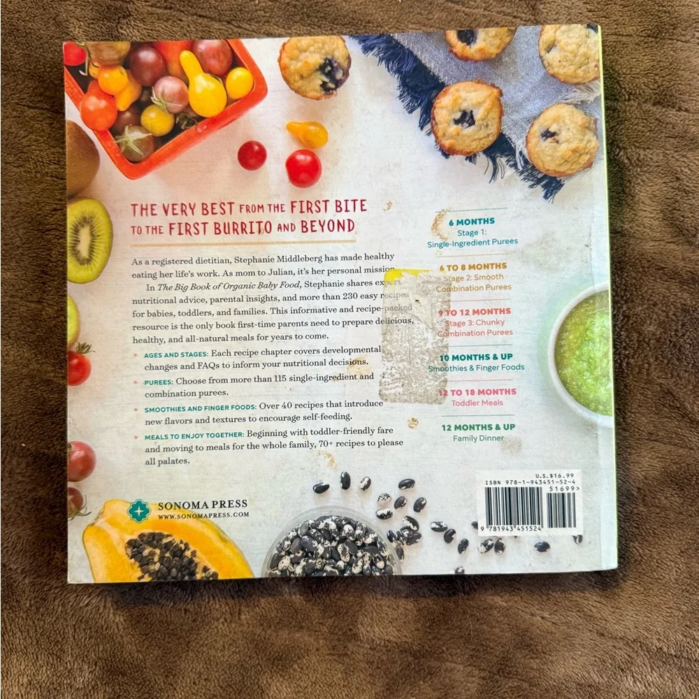 The Big Book of Organic Baby Food by Stephanie Middleberg - Picture 2 of 7